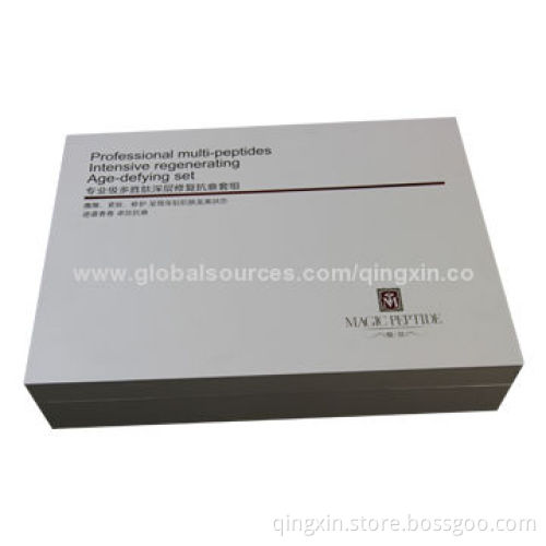 Fashionable Cosmetic Packaging Paper Box, Glossy Lamination, Customized Designs Available